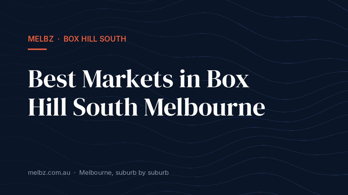 Title card: Best Markets in Box Hill South Melbourne