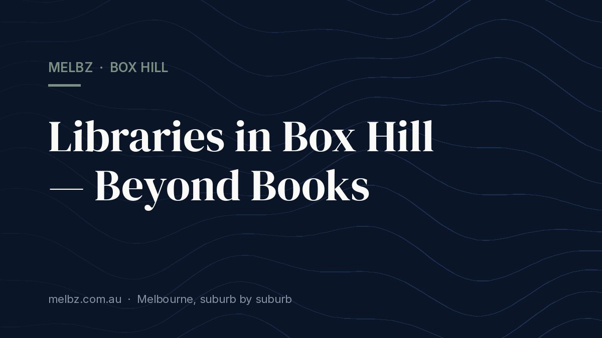 Title card: Libraries in Box Hill — Beyond Books