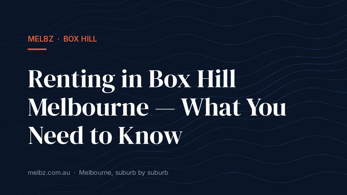 Title card: Renting in Box Hill Melbourne — What You Need to Know