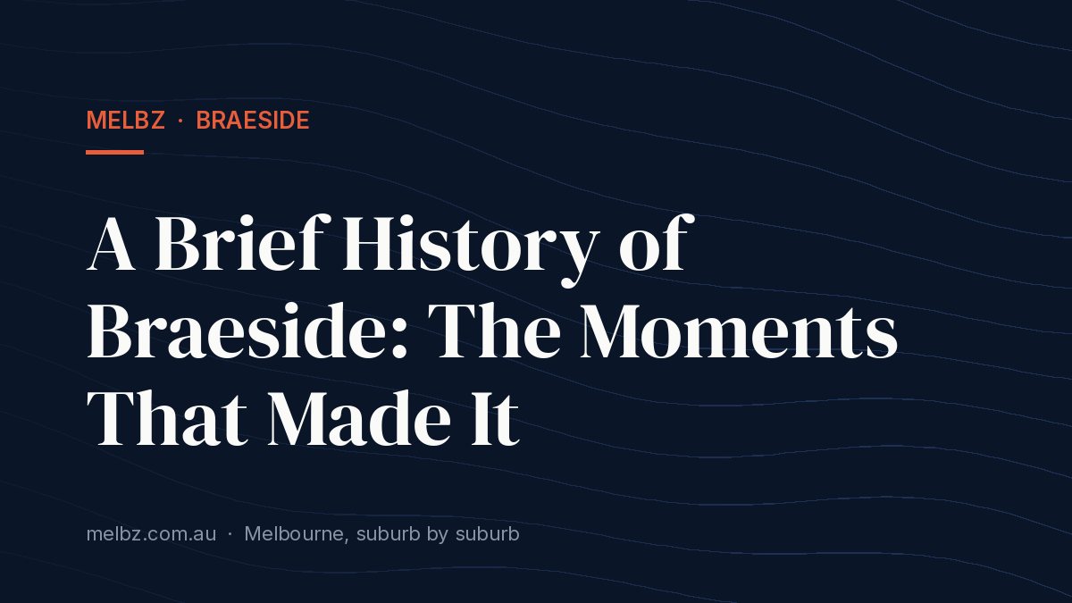 Title card: A Brief History of Braeside: The Moments That Made It