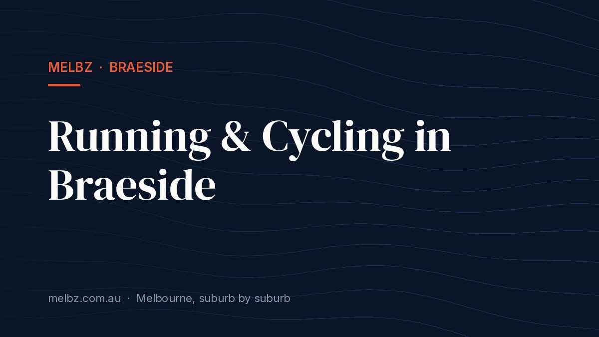Title card: Running & Cycling in Braeside