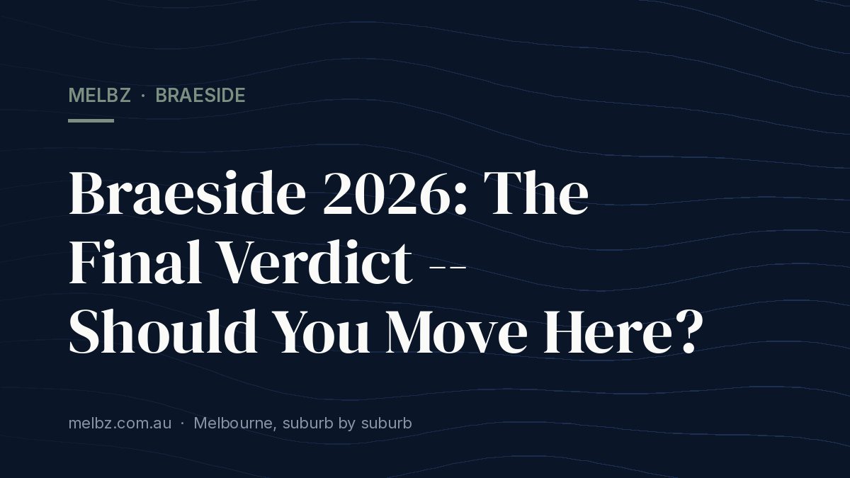 Title card: Braeside 2026: The Final Verdict -- Should You Move Here?