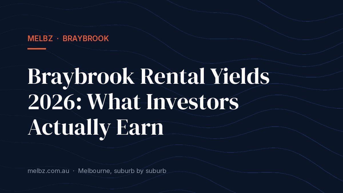 Title card: Braybrook Rental Yields 2026: What Investors Actually Earn