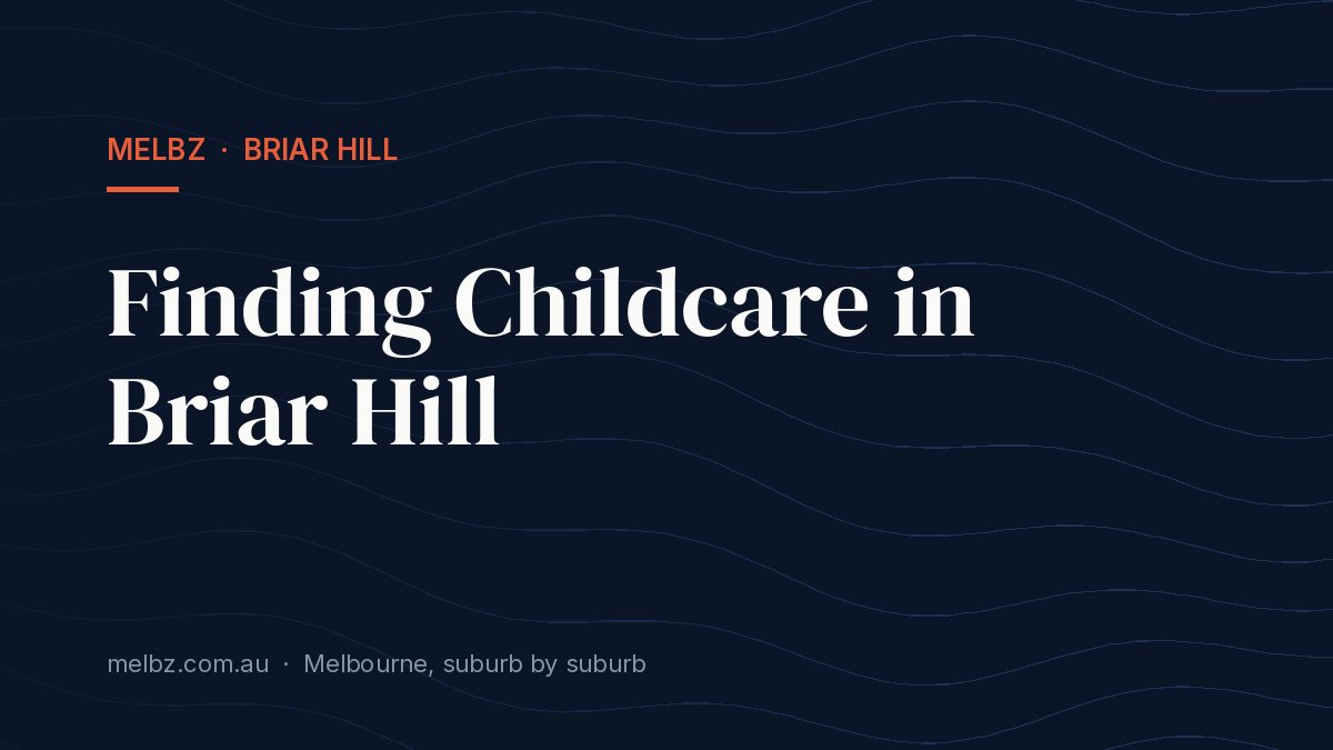 Title card: Finding Childcare in Briar Hill
