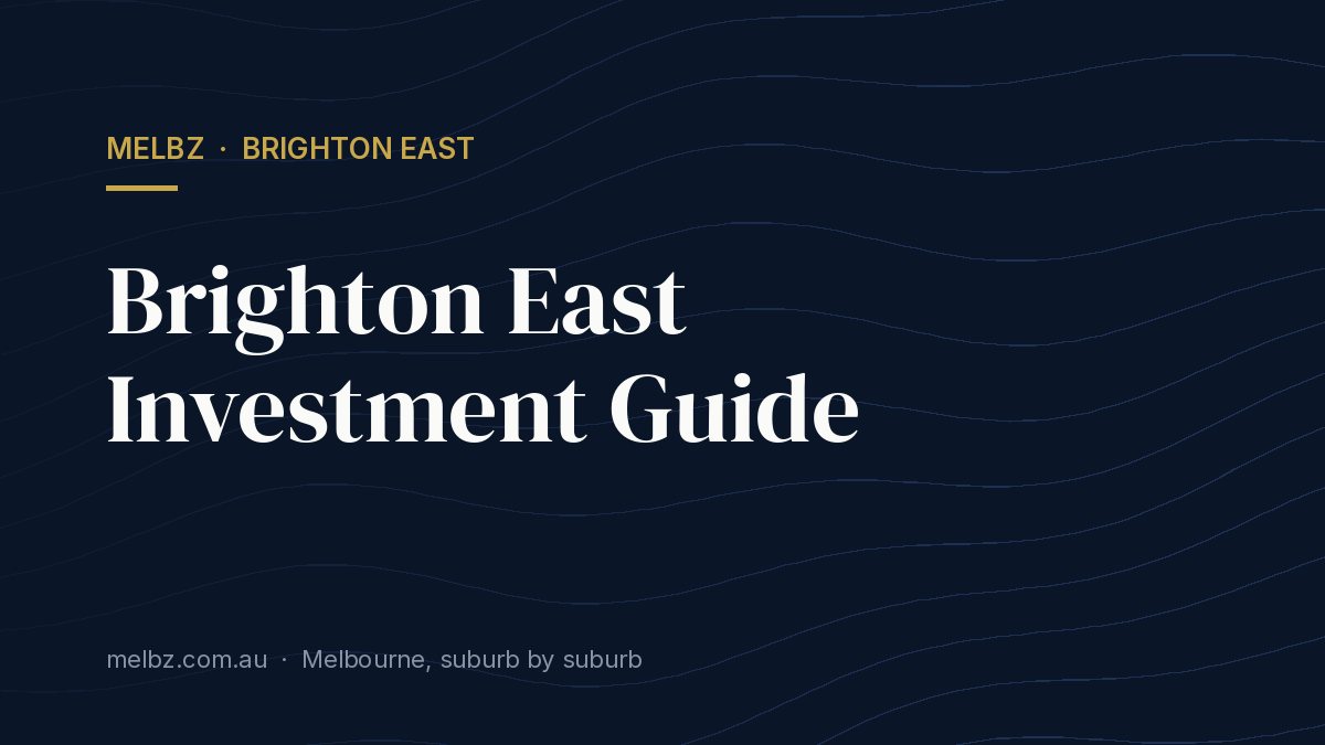Title card: Brighton East Investment Guide