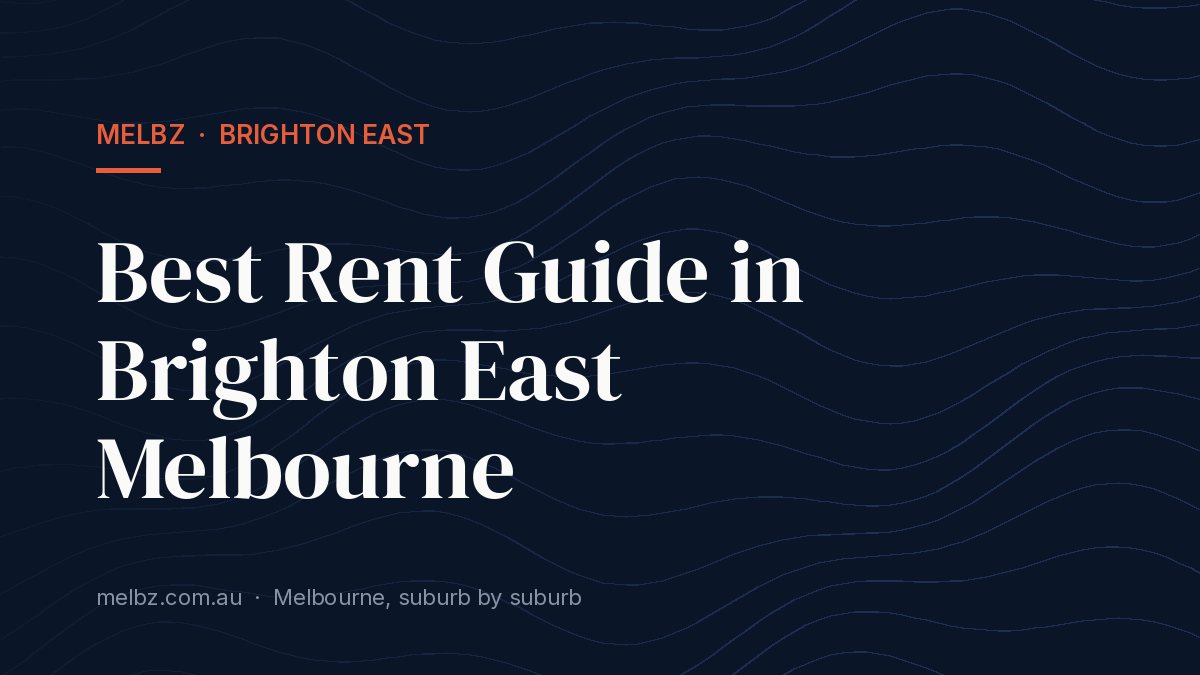 Title card: Best Rent Guide in Brighton East Melbourne
