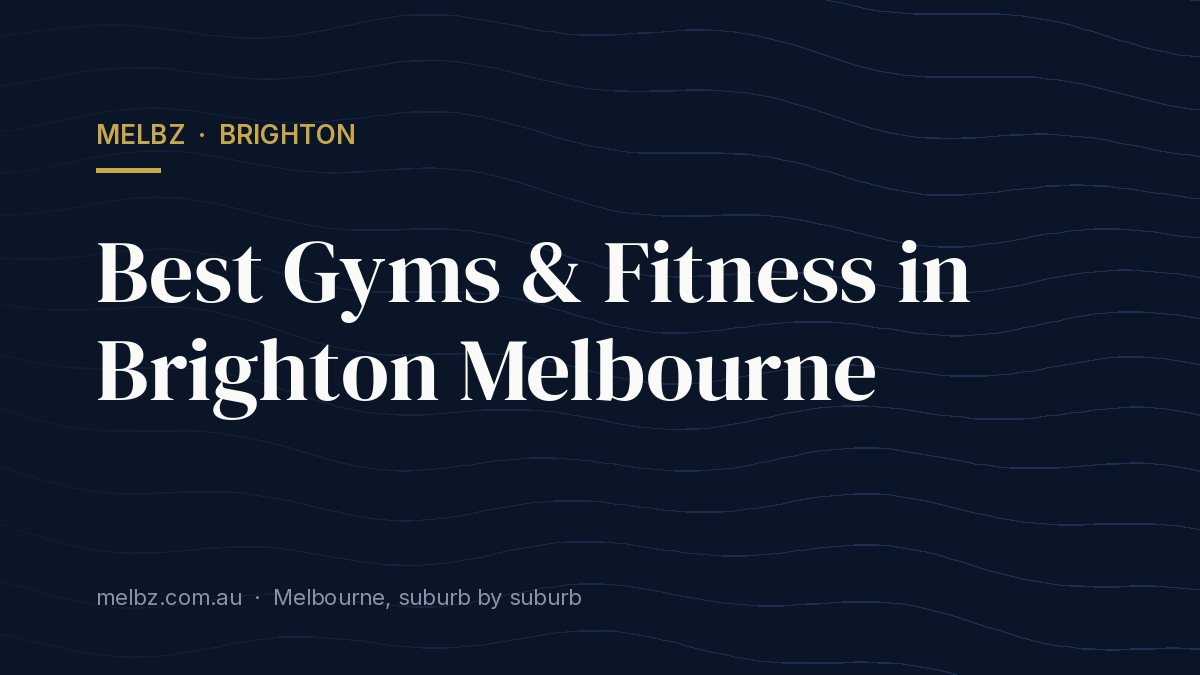 Title card: Best Gyms & Fitness in Brighton Melbourne