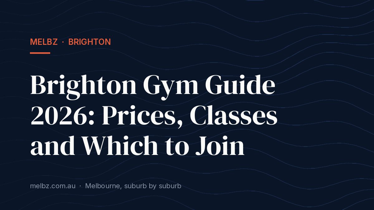 Title card: Brighton Gym Guide 2026: Prices, Classes and Which to Join