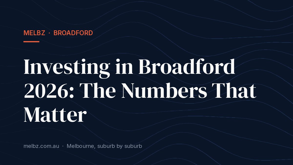 Title card: Investing in Broadford 2026: The Numbers That Matter