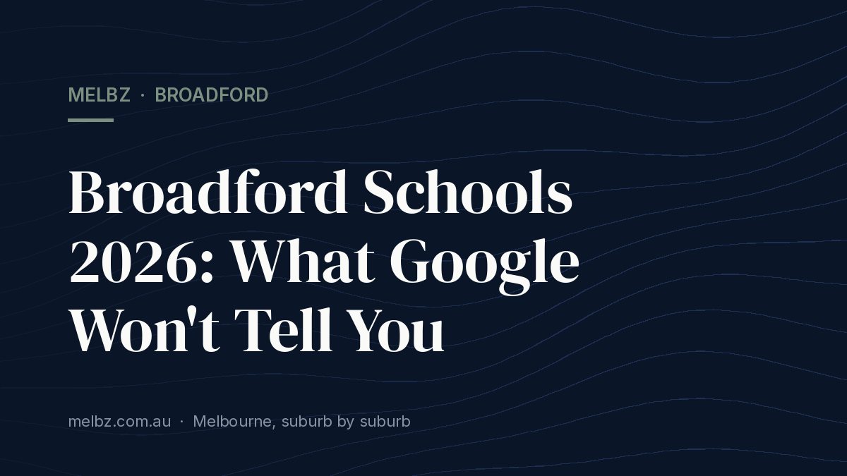 Title card: Broadford Schools 2026: What Google Won't Tell You