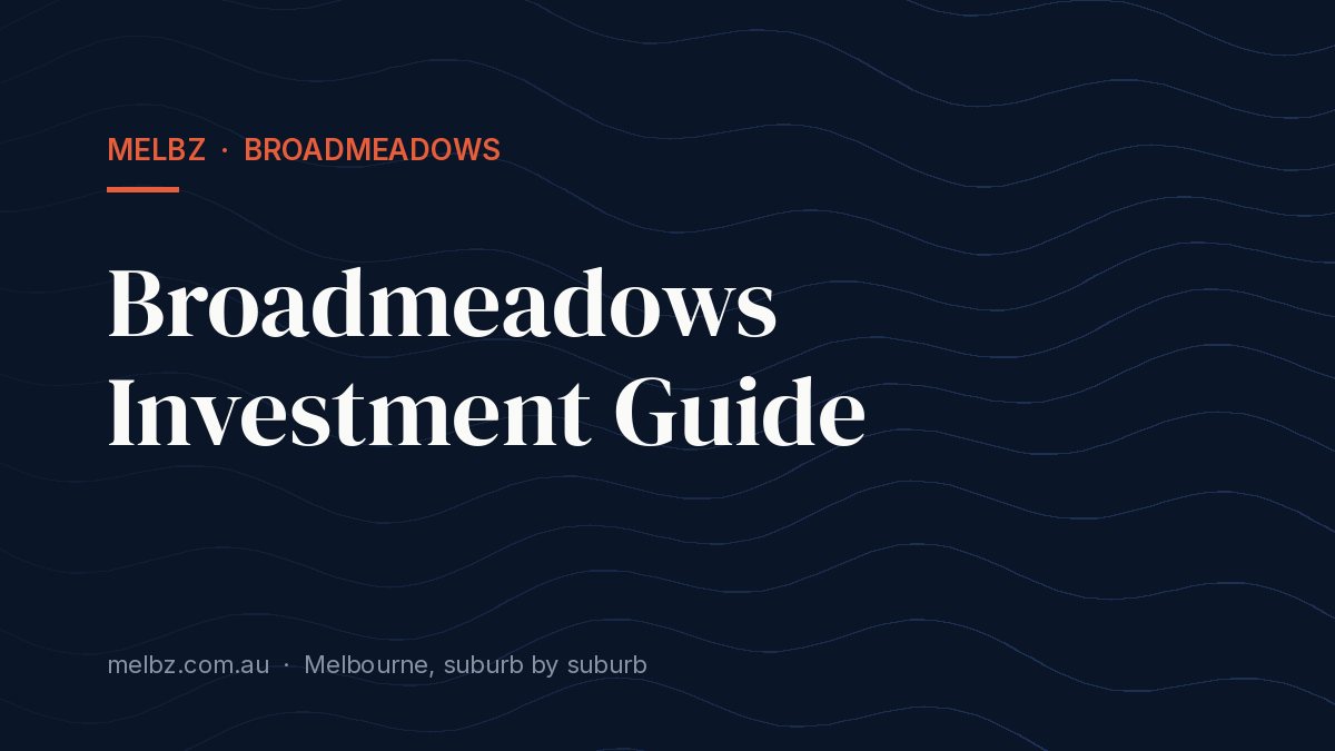 Title card: Broadmeadows Investment Guide