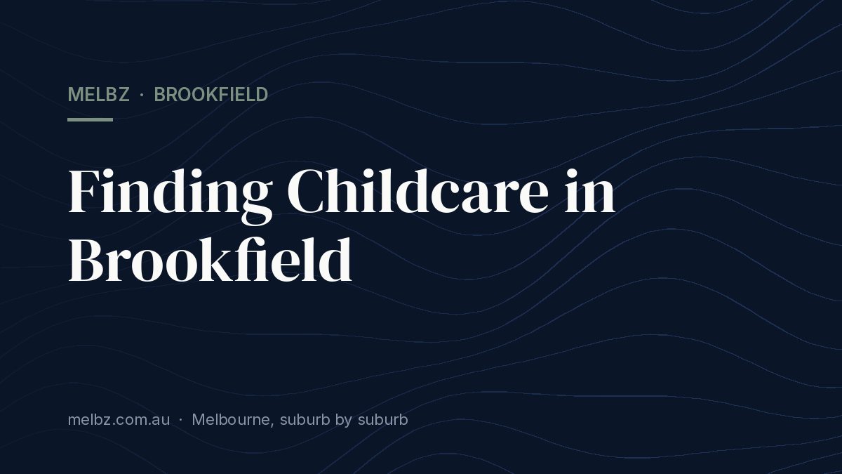 Title card: Finding Childcare in Brookfield