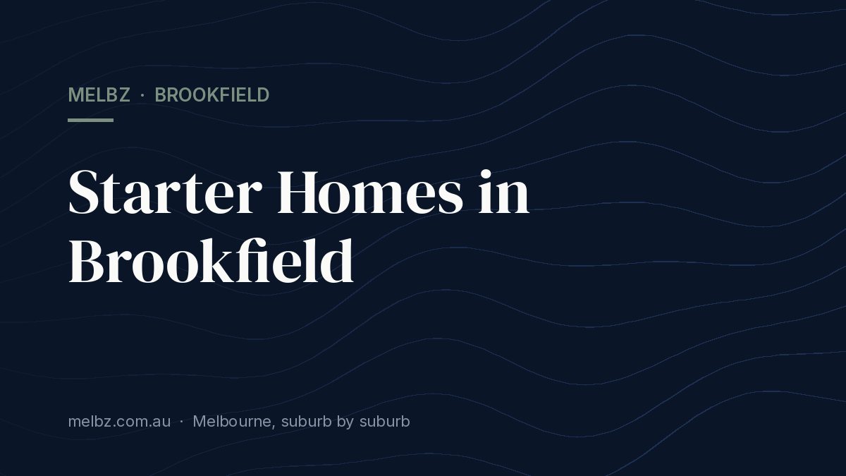 Title card: Starter Homes in Brookfield