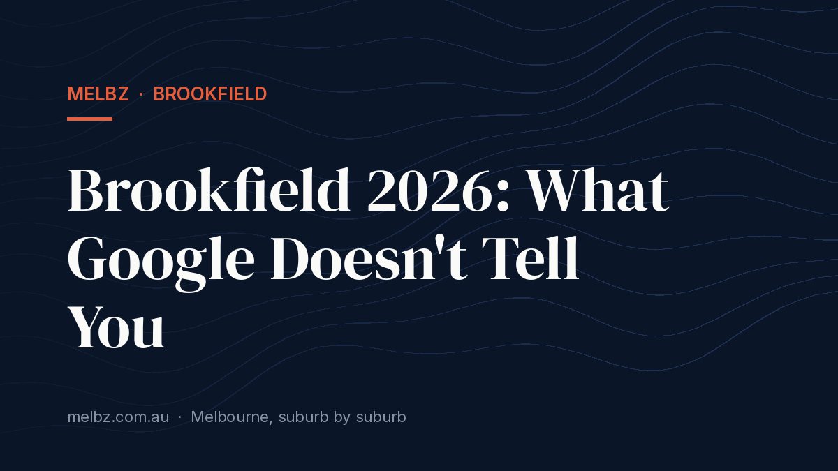 Title card: Brookfield 2026: What Google Doesn't Tell You