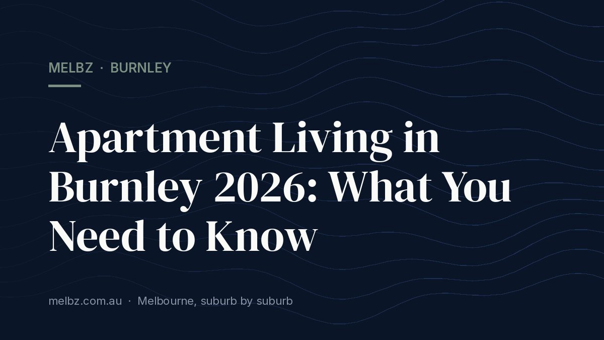 Title card: Apartment Living in Burnley 2026: What You Need to Know