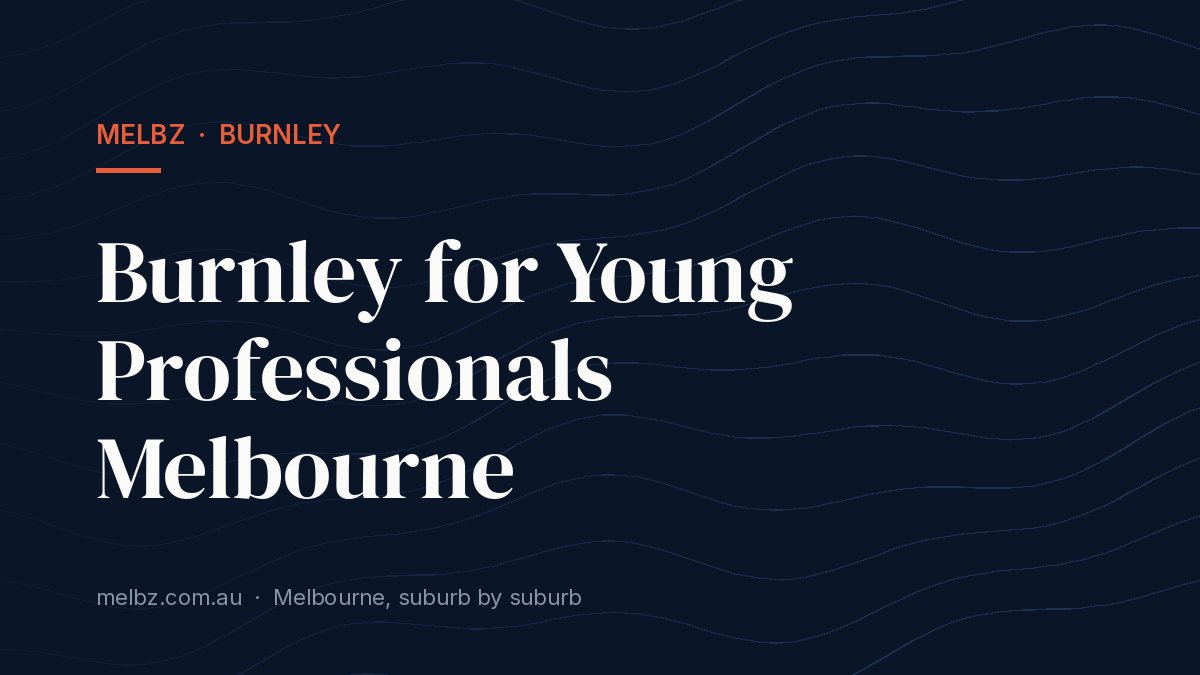 Title card: Burnley for Young Professionals Melbourne