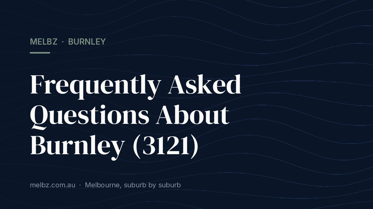 Title card: Frequently Asked Questions About Burnley (3121)