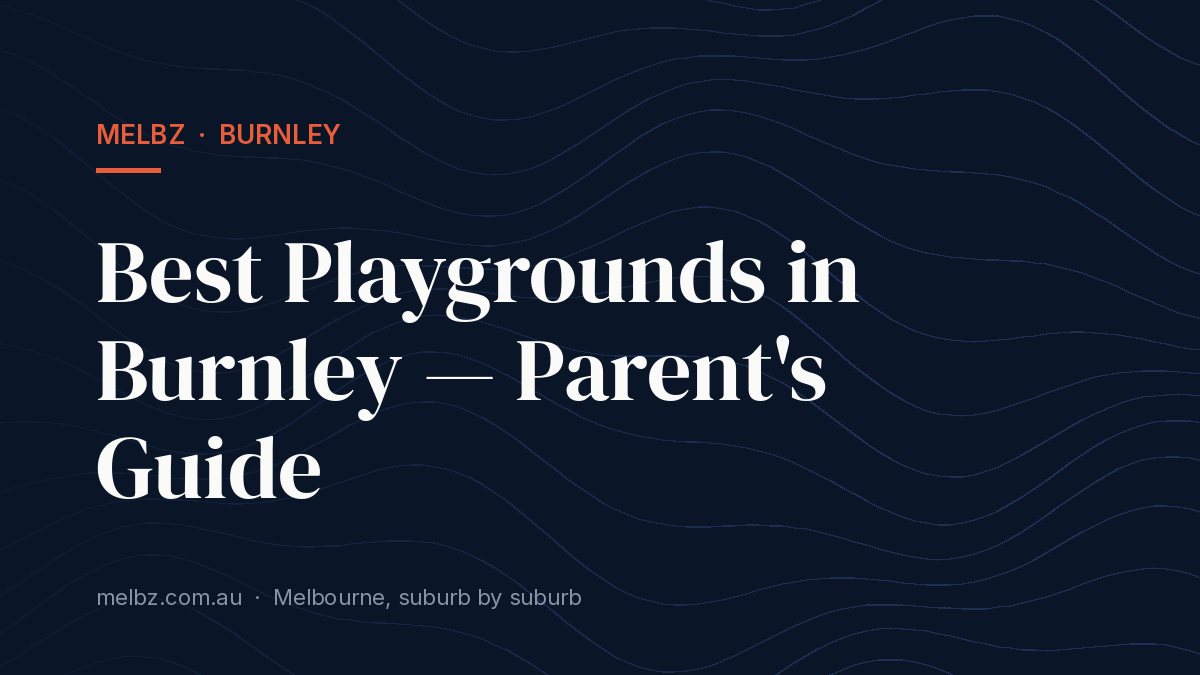 Title card: Best Playgrounds in Burnley — Parent's Guide