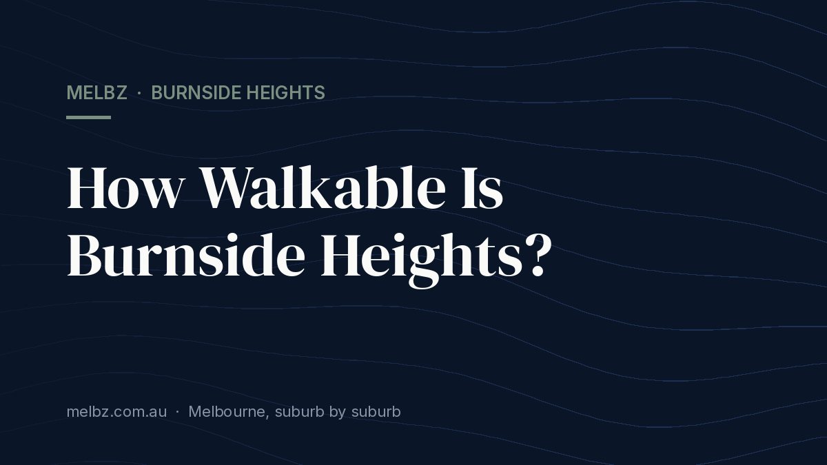 Title card: How Walkable Is Burnside Heights?