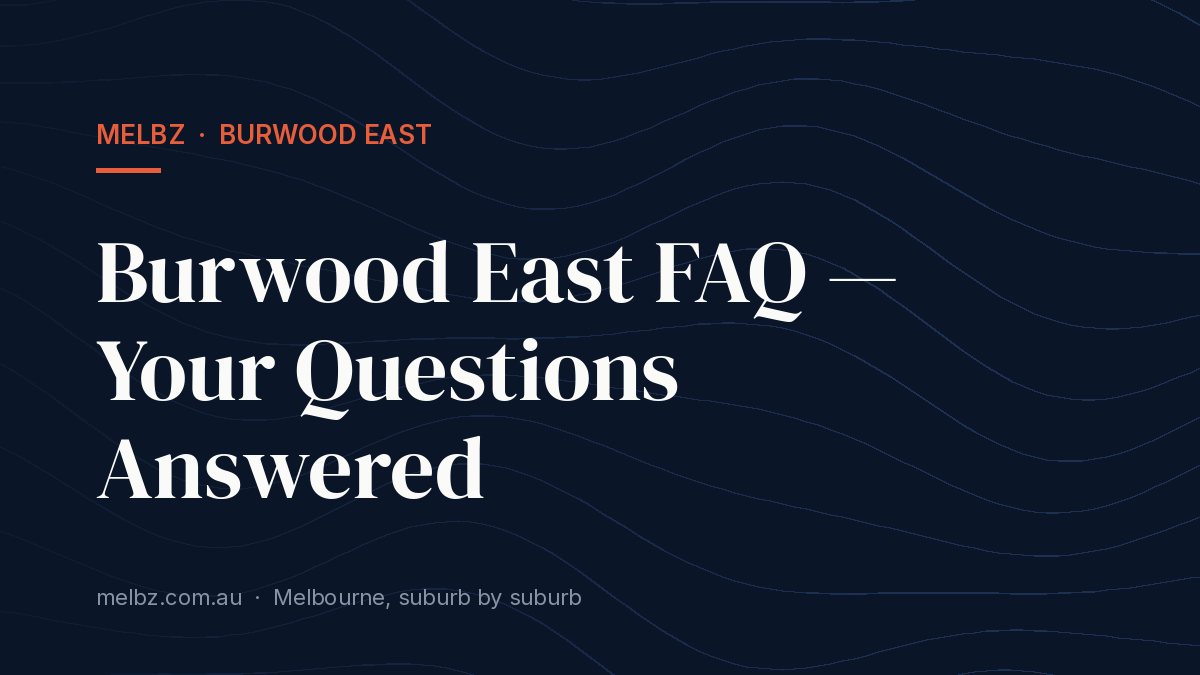 Living in an Apartment in Burwood East