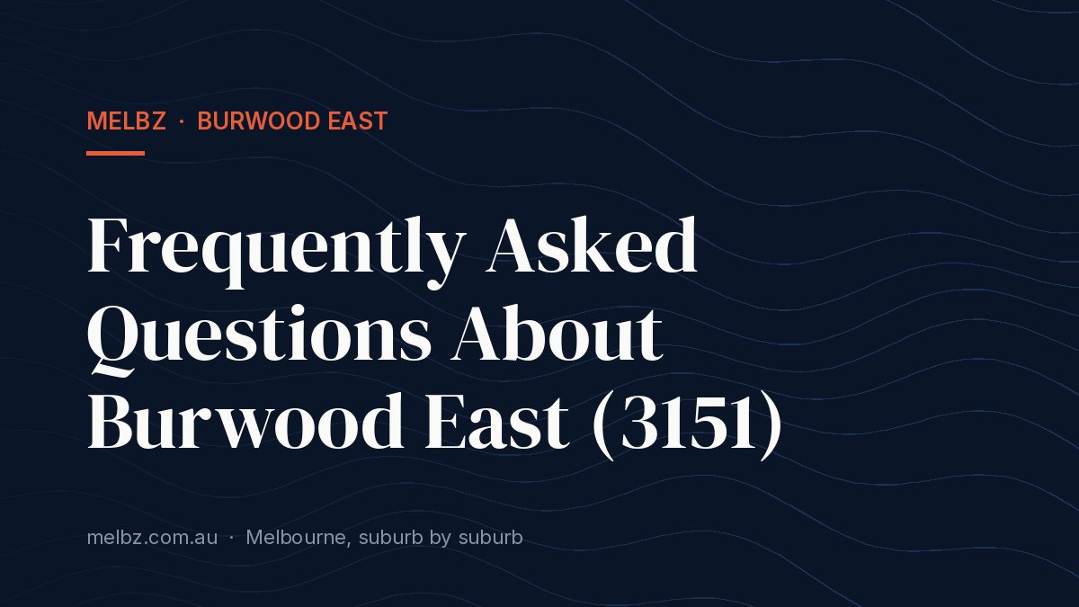 Living in an Apartment in Burwood East