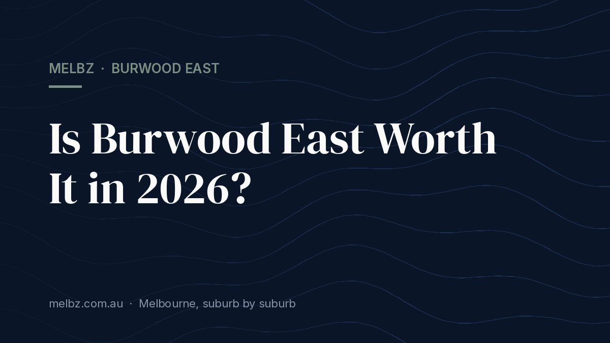 Title card: Is Burwood East Worth It in 2026?
