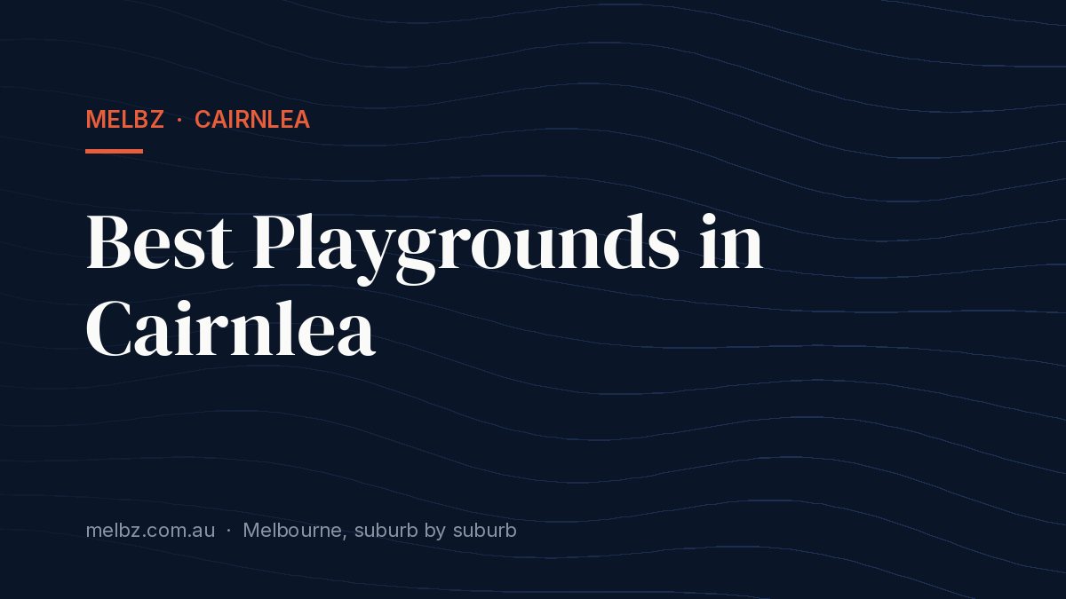 Title card: Best Playgrounds in Cairnlea