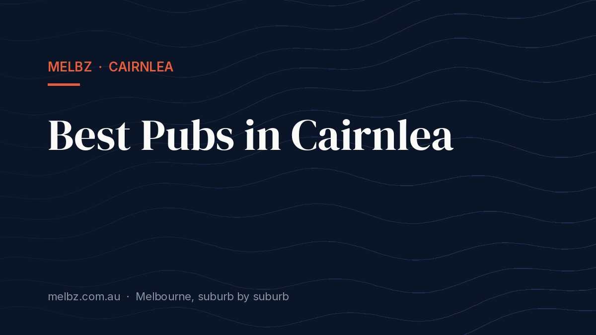 Title card: Best Pubs in Cairnlea