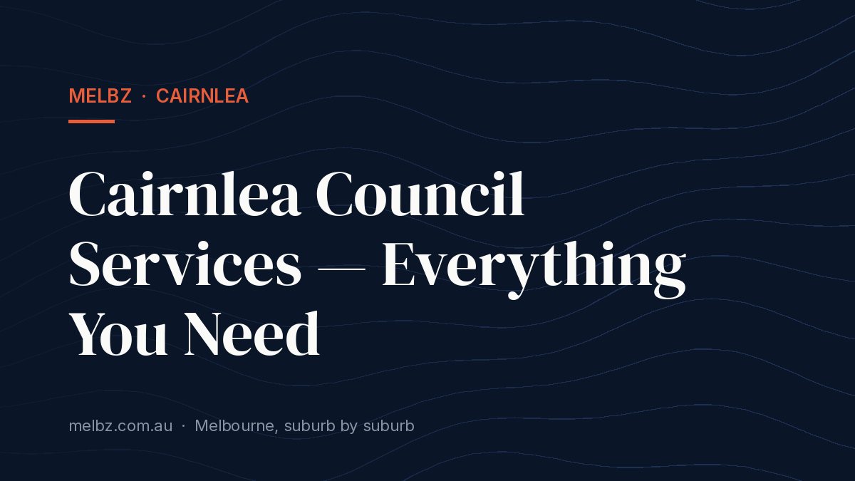 Title card: Cairnlea Council Services — Everything You Need