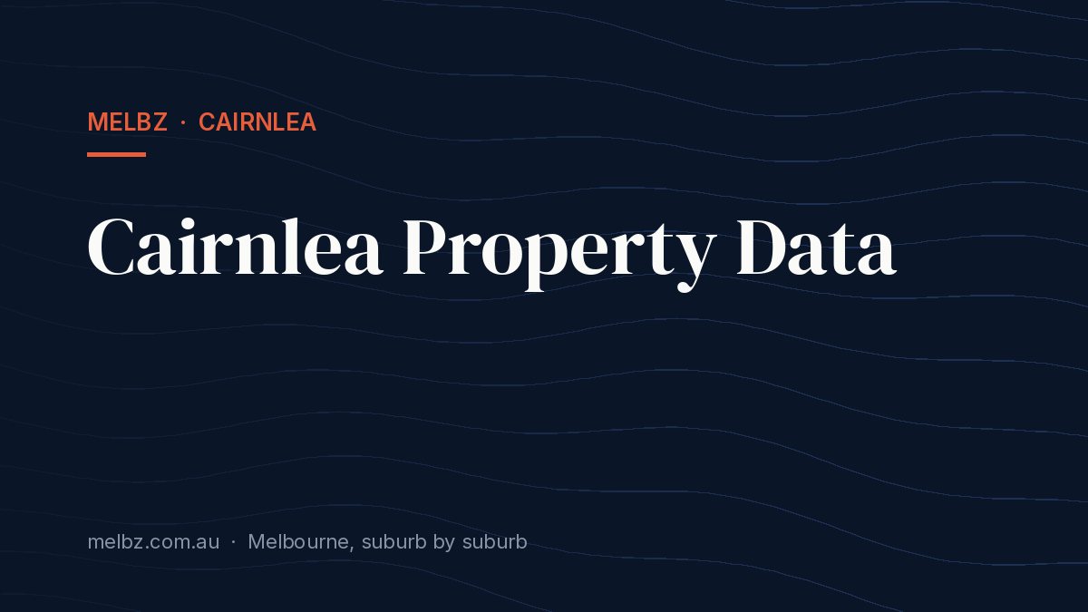 Title card: Cairnlea Property Data