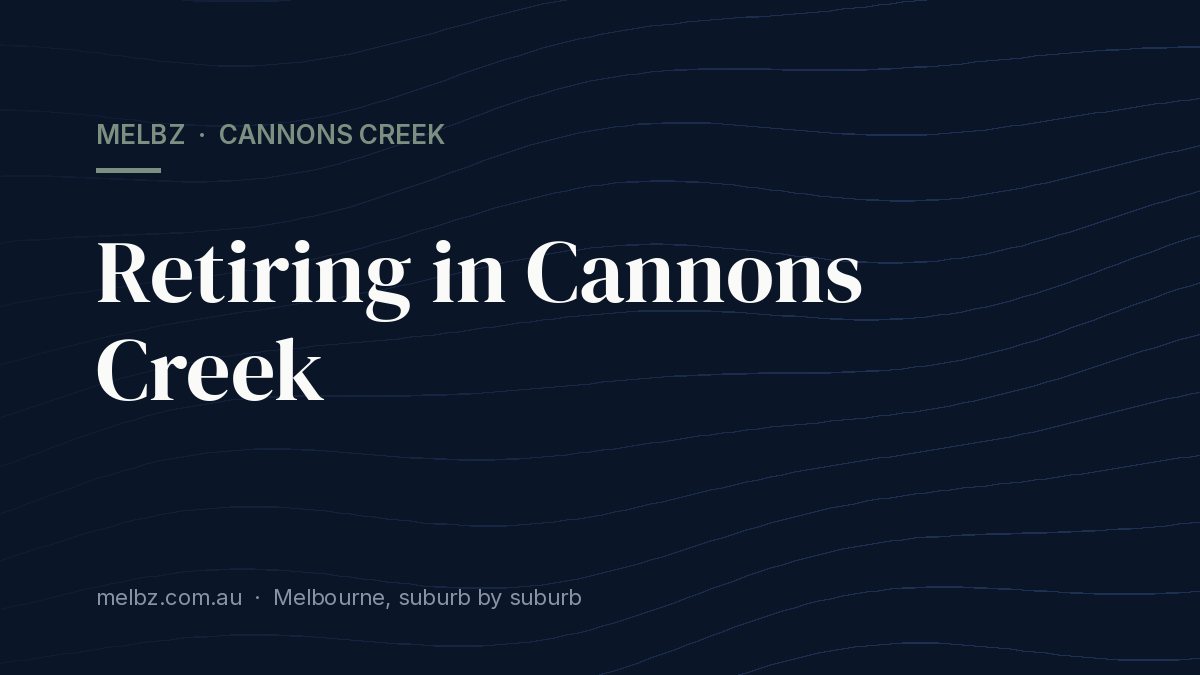 Title card: Retiring in Cannons Creek