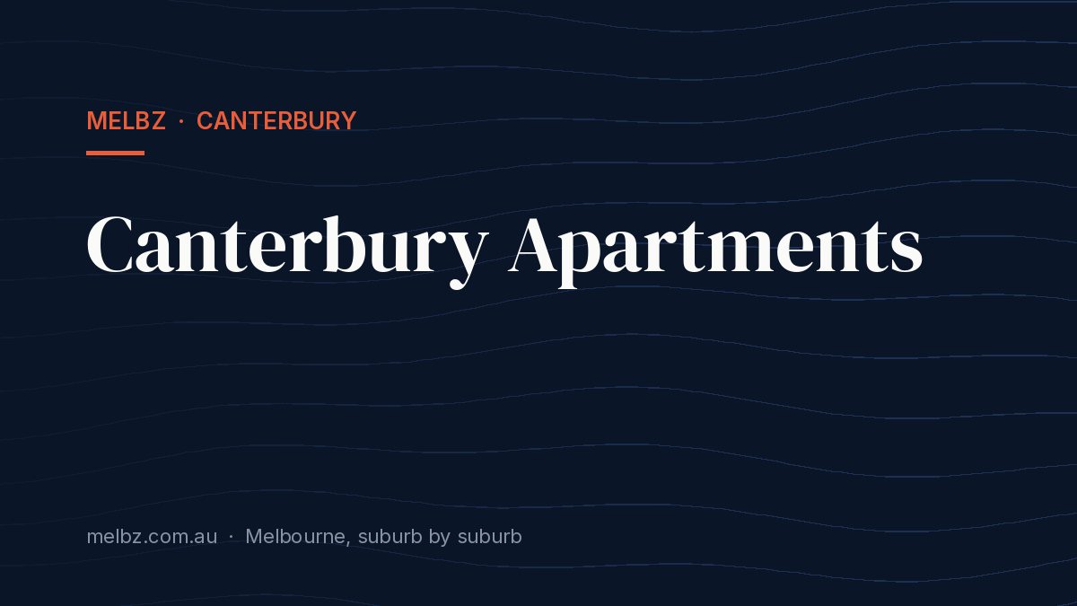 Title card: Canterbury Apartments