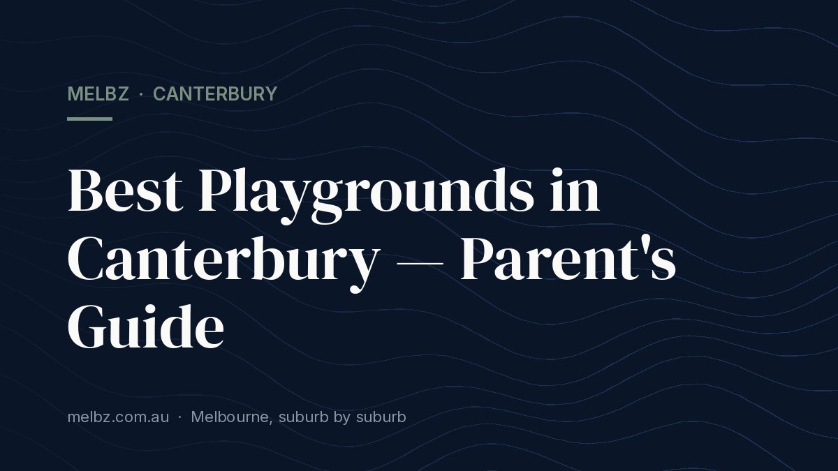 Title card: Best Playgrounds in Canterbury — Parent's Guide