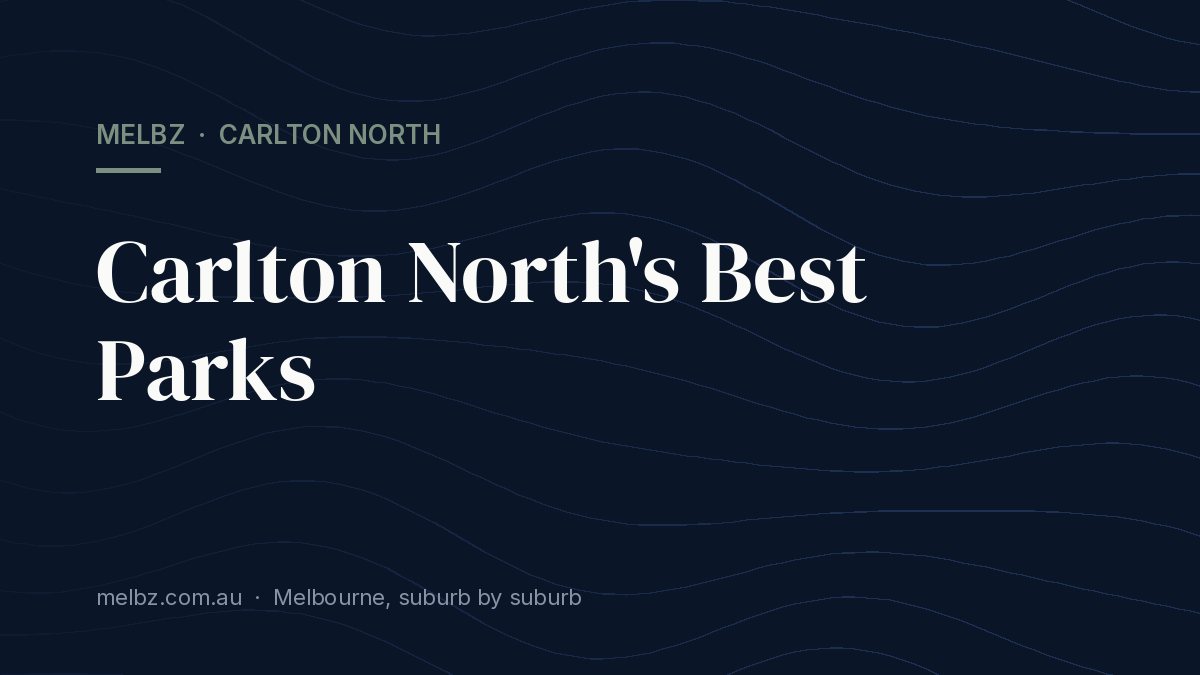 Title card: Carlton North's Best Parks
