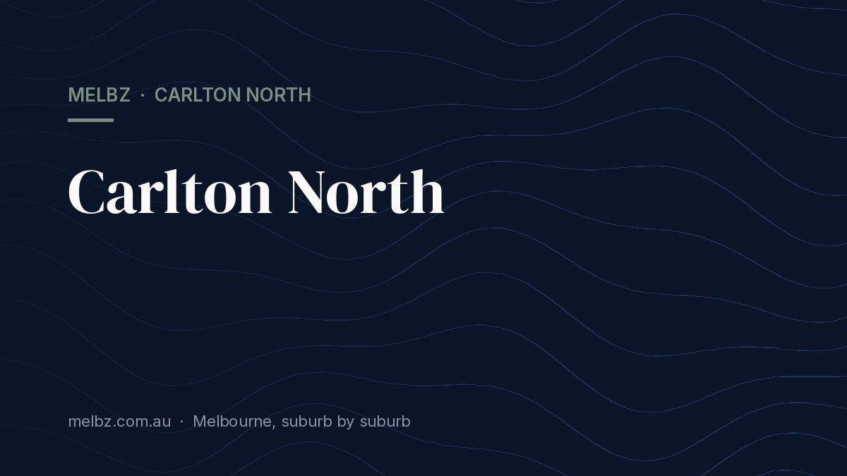 Title card: Carlton North