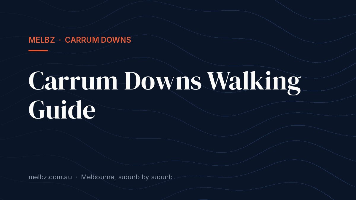 Title card: Carrum Downs Walking Guide