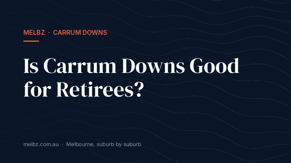 Title card: Is Carrum Downs Good for Retirees?