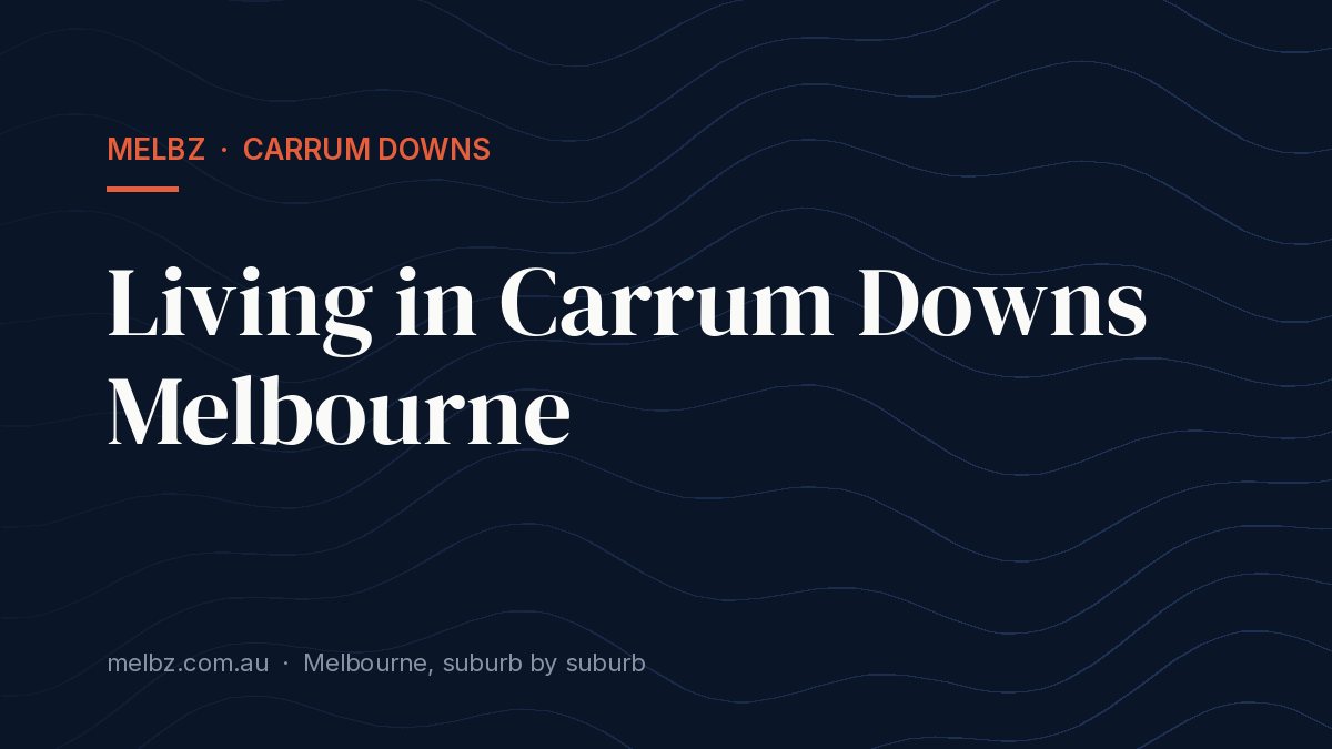Title card: Living in Carrum Downs Melbourne