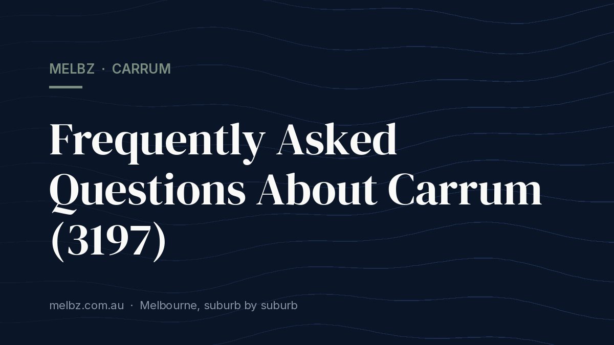 Title card: Frequently Asked Questions About Carrum (3197)