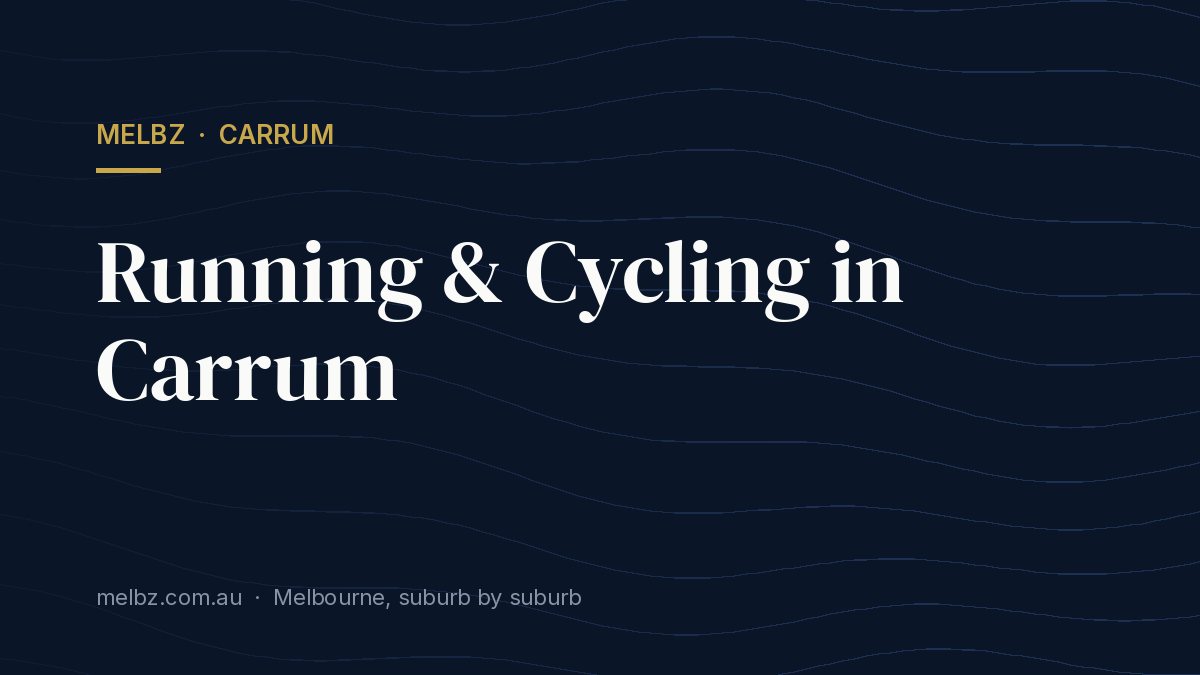 Title card: Running & Cycling in Carrum