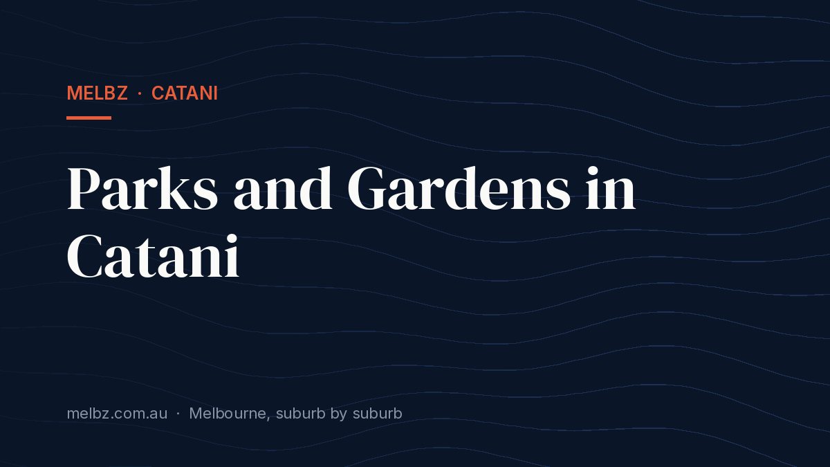Title card: Parks and Gardens in Catani