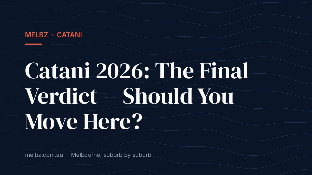 Title card: Catani 2026: The Final Verdict -- Should You Move Here?