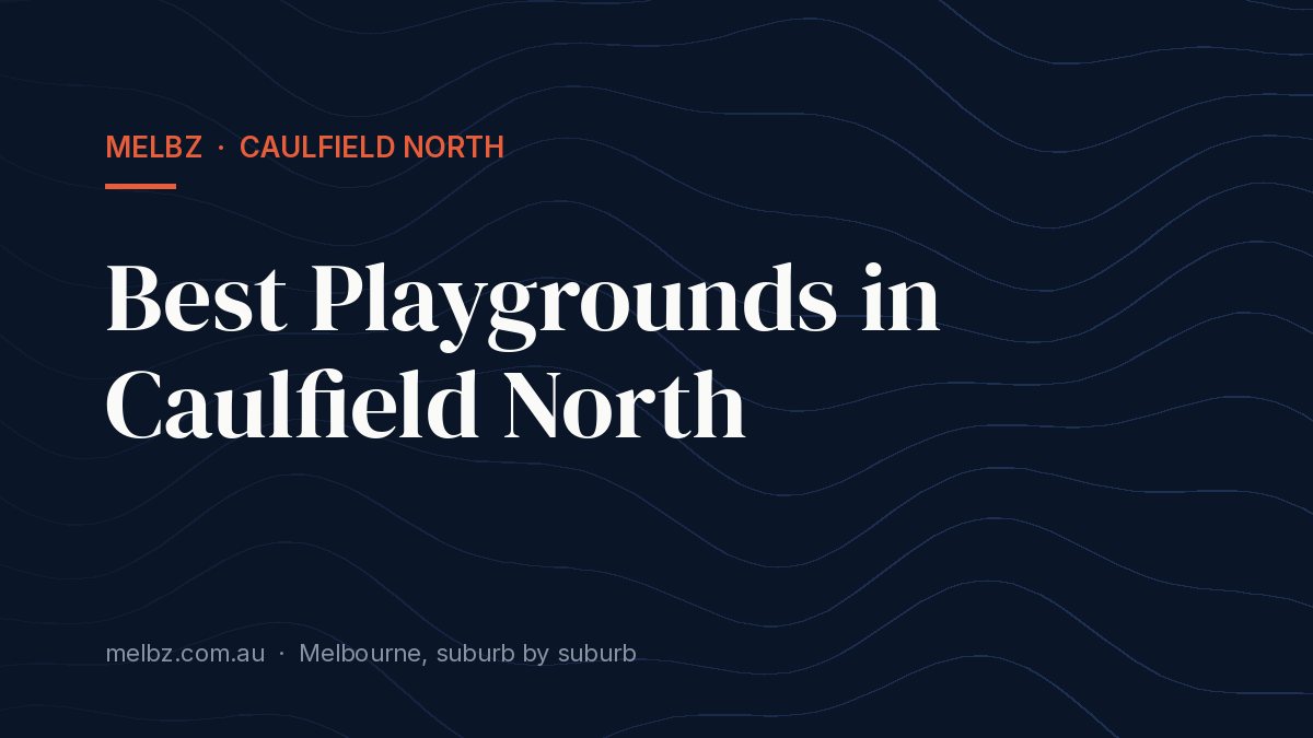 Title card: Best Playgrounds in Caulfield North
