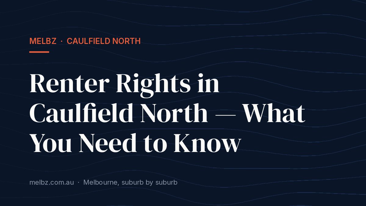 Title card: Renter Rights in Caulfield North — What You Need to Know