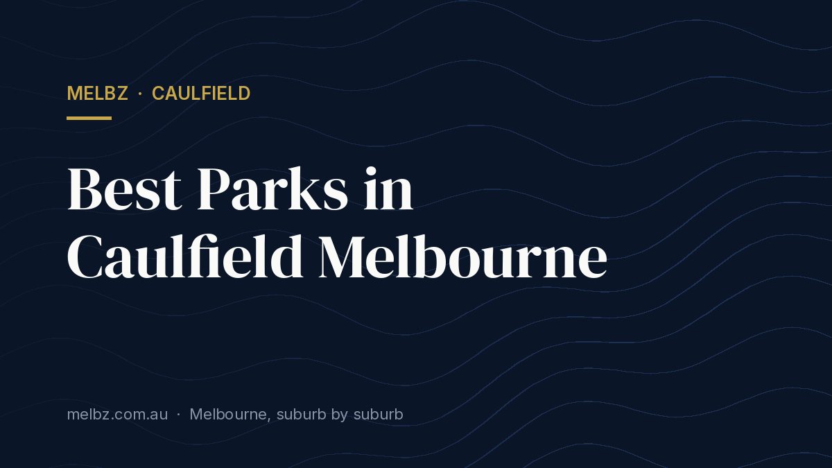 Title card: Best Parks in Caulfield Melbourne