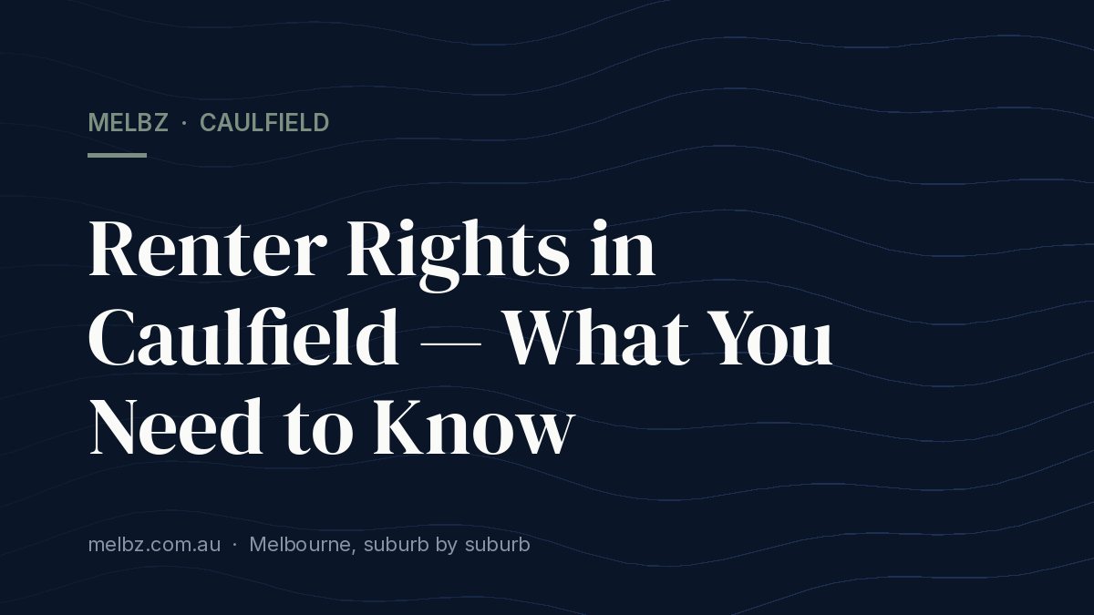 Title card: Renter Rights in Caulfield — What You Need to Know