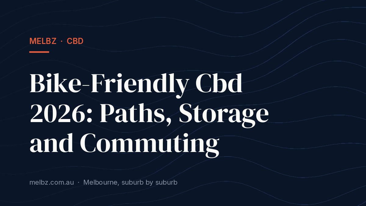 Title card: Bike-Friendly Cbd 2026: Paths, Storage and Commuting