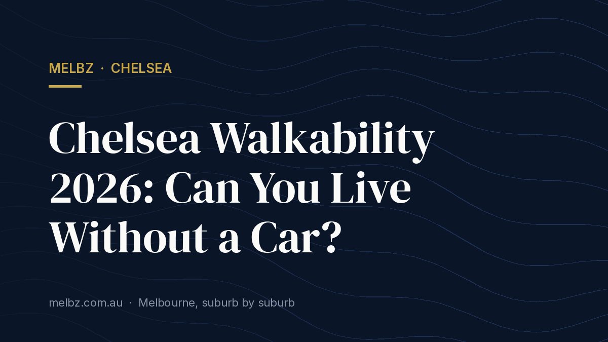 Title card: Chelsea Walkability 2026: Can You Live Without a Car?