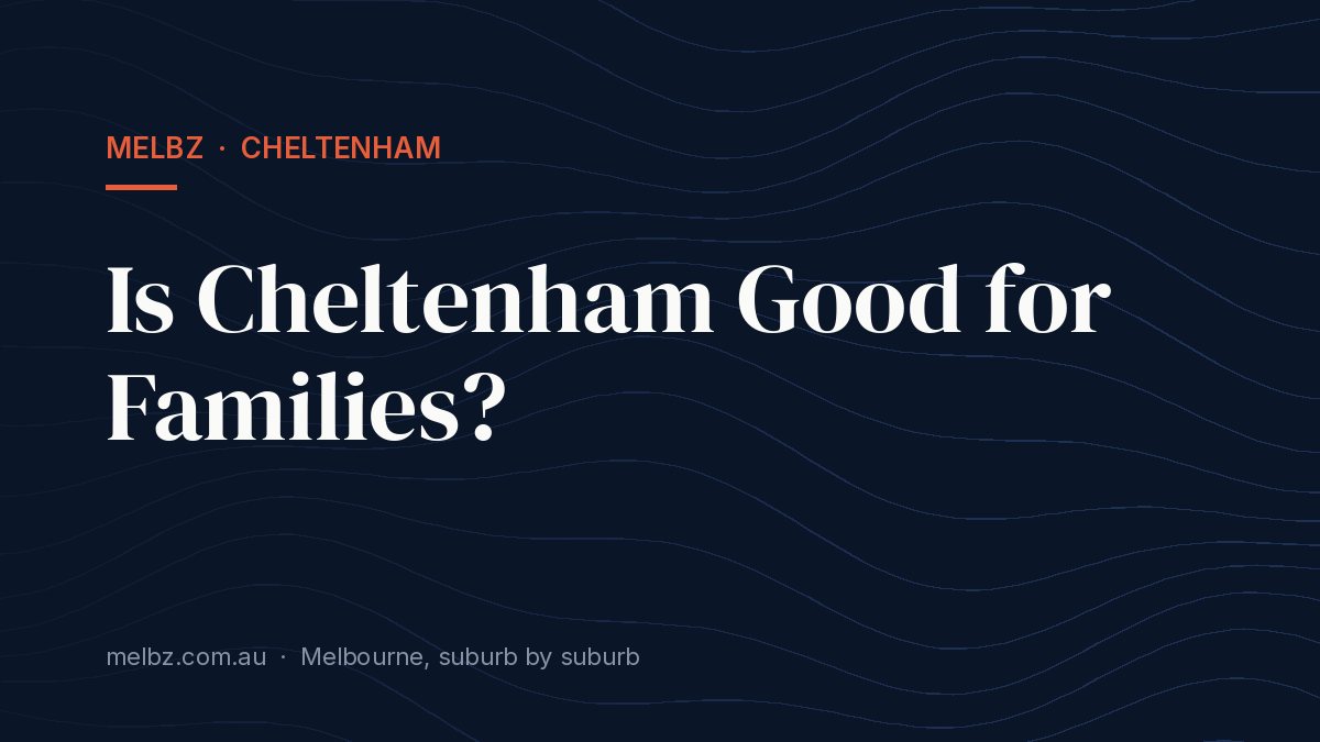 Title card: Is Cheltenham Good for Families?