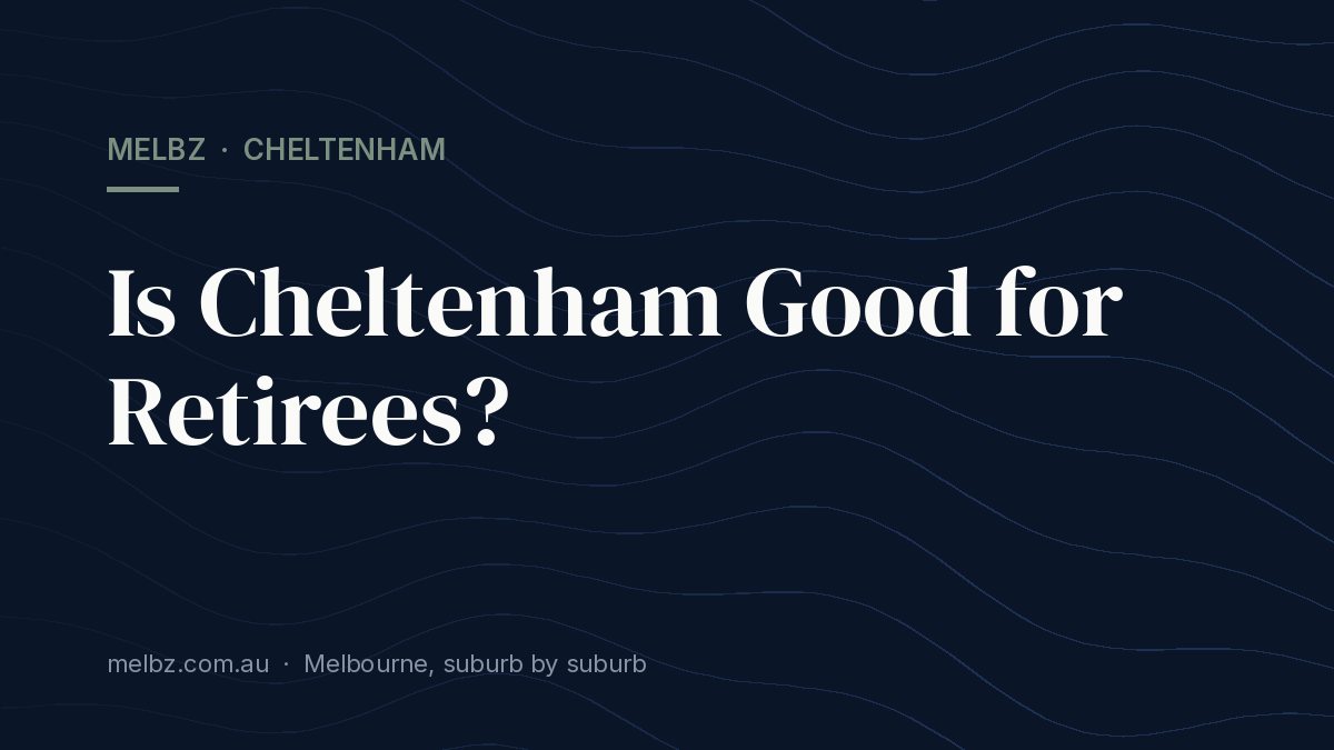 Title card: Is Cheltenham Good for Retirees?
